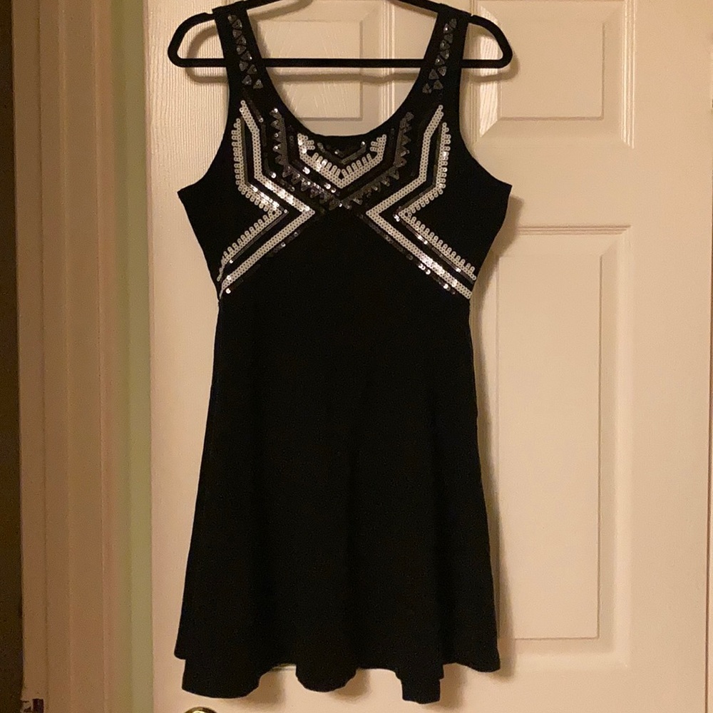 Express Black with Sequins Dress